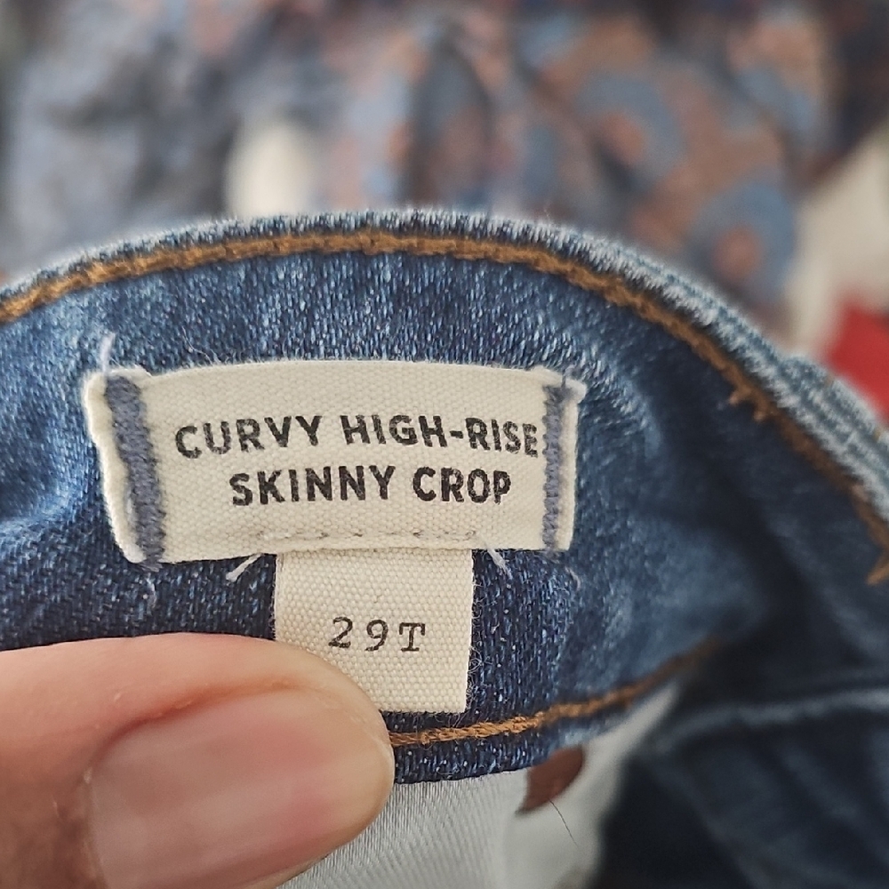 Madewell Curvy High-Rise Skinny Crop Jeans - Blue